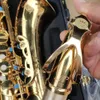 Saxophone ténor Q3 de haute qualité BB tune motif sculpté à la main instrument à vent renforcé à double nervure avec étui