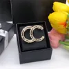 Simple Double Letter CCity Pins Women Luxury Designer Gold Brooches Brand Logo Crystal Pearl Brooch Men Suit Pin Jewelry Accessories 510034