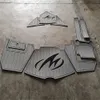 2011 Monterey M3 수영 플랫폼 스텝 패드 보트 Eva Foam Faux Teak Deck Floor Mat Backing Self Adhesive Seadek Gatorstep 스타일 패드