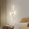 Mur Lampe Ligne Bande Moderne Chambre Chevet Salon Minimaliste Led Lumière Pour Tv Fond Couloir Allée Éclairage 2023