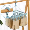 Hangers Sok Droger Draaibare Clip En Drip Hanger Kleding Droogrek Wasruimte Met 32