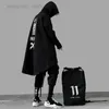 Herren Hoodies Emo Männer Japanisches Sweatshirt Oversize Hoodie Koreanischer Umhang Y2K Schwarz Gothic Outwear Streetwear Techwear Mantel Tops Kleidung HKD230704