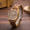 Montres-bracelets UWOOD bois hommes Quartz es homme rétro brut sandale en bois es pour mari cadeau bambou Vingate poignet es 0703