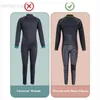 Kombinezony Drysuits Kids Girl Kombinezon neoprenowy z polarową wyściółką Utrzymuj ciepło 3,5 mm Kombinezon do surfingu Chłopcy Scuba One Piece Suit Stroje kąpielowe do nurkowania z rurką HKD230704