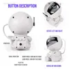 Lights LED Astronaut Star Projector auror Projection Night USB Charging Bedroom Decorative Atmosphere Light Children's Gift Party HKD230704