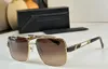 9106 Occhiali da sole quadrati Gold Grey Gradient Uomo Summer Sunnies gafas de sol Sonnenbrille UV400 Eyewear con scatola