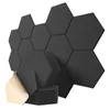 Carpets 12 Pack Self-Adhesive Acoustic Panels 12X10X 0.4 Inch Soundproof Foam Hexagon