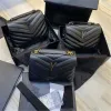 Luxe designer schoudertassen LOULOU gewatteerde lederen crossbody tas Y-vormige ketting Dameshandtas Zwarte mode portemonnee Mini portemonnee Hoogwaardig 3 MAAT 7 kleuren