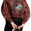 8 10 cali Sugar Lady czerwone róże i zielone wibracje żelazko na łacie motocykl Biker Club MC przednia kurtka kamizelka łatka szczegółowy haft301t