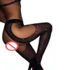 Sous-vêtements féminins Femmes Sexy Collants Maille Résille Nylon Collants Long Bas Jacquard Étape Pied Couture Collants Bas li324T