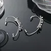 Ear Cuff 2st Imitation White Gold Clips Ladies Apporatered Light Luxury Style Zinc Eloy Without Holes Earrings SMYECH 230703