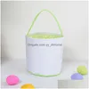 Autres Fournitures De Fête De Fête Panier De Lapin De Pâques Tissu De Polyester Blanc Bonbons Paniers À Oeufs Pour Le Printemps Enfants Jouets Drop Delivery Accueil Ga Dhq6D