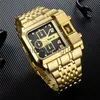 Wristwatches Oulm 3364 Luxury Brand Stainless Steel Male Quartz Clock Auto Date Unique Military Men's Wristes Relogio Masculino 0703