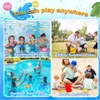 Sable Play Water Fun 6/12/24 PCS Splash Balls Réutilisables Ballons D'eau Bombes Jouets Remplissage Rapide Auto-Scellant Boule D'eau Rechargeable Pour Enfants Jouets D'été 230704