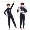 Combinaisons Etanches 2.5mm Néoprène Surf Enfants Combinaison Garçons Filles Méduse Scuba Maillot De Bain Enfants Combinaison De Plongée Sous-Marine Garder Au Chaud Combinaison Humide HKD230704