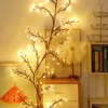 Luce a LED Ramo di un albero Luce di salice Luce di albero in rattan Albero di Natale Decorazione di luce Luce notturna calda luci di stringa di vite bianche 144LED alimentate tramite USB