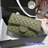 Çift Flep Womens Klasik Kapitone Koyun Dinleri Elmas Crossbody Omuz Çantaları Zincir Gümüş Donanım Lüks Cüzdanlar Koşuları Sacoche Tasarımcı Çantası