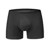 Underpants Men Boxers Shorts Ice Silk Panties Seamless U Convex High Elasticity Underwear Male Ultra-thin Breathable Briefs Soft