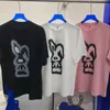 メンズ Tシャツ 23ss 韓国ルースコダック Tシャツファッション漫画プリントラウンドネック半袖通気性綿男性女性カップルトップ