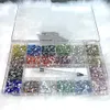 Nail Glitter SS3 SS20 Mix 720PcsX20 Non fix Flatback s pour Art Round s 3D Décoration Gemstones 230703