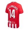 Atletico Madrids Soccer Jerseys 23/24 Joao Felix 2023 2024 Morata M. Llorente Correa Camiseta fotbollsskjorta uniformer bort män barn kit Griezmann R. de Paul Carrasco