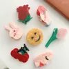 Haarspeldjes Hangzhi Ines Franse Cherry Rose Acetaat Clip Lippen Bloem Klauw Haarspeld Trendy Hoofd Accessoires Voor Vrouwen Meisjes 2023