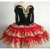 Costume da tutu di balletto professionale per adulti nero rosso tutu di balletto Don Chisciotte gonna classica costume da ballerina ballerina Custom276j