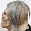 Horror Kopfbedeckung Maske Halloween Zombie Gruselige Maskerade Spukhaus Geheimraum Zombie Knifflige Requisiten L230704