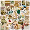 50 st-paket vintage konstklistermärken Vattentäta vinylklistermärken för bagage Vattenflaska Laptop Bilplanerare Scrapbooking Telefon Mac Garderob Dörrväggdekaler