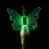 Veilleuses RGB Couleur Strobe Baton Glowing Butterfly Wings Lampes Champagne LED Sparkler light Flash Stick Service Bottle Topper Light HKD230704