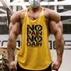 Męskie podkoszulki lato Y powrót bawełna odzież sportowa Fitness Stringer Tank Top męskie podkoszulki mięśniowe kulturystyka koszulka bez rękawów Workout Racer Vest 230704