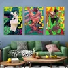 Japan Hot vendeur anime toile peinture affiche décor toile hd images imprimées mur art peinture animation home chambre décoration décoration décoration de salle de jeu sans cadre