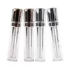 8 ML Acrylique Rechargeable Double paroi Carré Or Argent Brillant À Lèvres Tube Vide Baume À Lèvres Bouteille D'huile DIY Conteneur F20171127 Qtjro