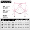 Cinture Cintura per imbracatura Corpo Donna Lingerie sexy Regola Bondage Bretella elastica Biancheria intima Accessori per catene Pole Dance Rave Wear Giarrettiera