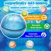 Sand Play Water Fun Reusable Water Balloon Splash Balls Magnetic Self-sealing Water Balls Quick Fill Water Balloons Games For Kids Summer Water Toys 230704