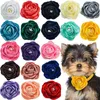 Abbigliamento per cani 20/50PS Fiocchi di fiori per ciondoli per collare per animali domestici Accessori per toelettatura rimovibili con papillon di moda squisita