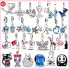 Charms z koralików ze srebra próby 925 pasuje do charmsów Pandora Dragon Rabbit Cat Turtle Animal charm set Wisiorek