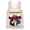 Canottiere da uomo Moda Donna Uomo Stampa 3D BAD RELIGION Rock Harajuku Gilet Canottiera estiva Camicie Streetwear V02 230704