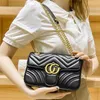 Double-G Marmon Luxury Wallet Mini Purses Crossbody Designer Bag Woman Handbag Shoulder Bags Designers Women Luxurys Handbags Love Pack Dhgate Saddle Bags