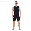 Wetsuits Drysuits SLINX 3mm Wetsuit Men Women Neoprene Diving Vest Shorts Weights SLINX Sleeveless Scuba Swimming Suit Surf Fishing Vest HKD230704