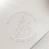 Ankomst av frimärken Designa din egen embosser-stämpel Gör det själv Custom Company Embosser-sigill för personligt bröllopssigill Kuvert Läder 230704
