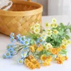 Dried Flowers 54cm Chamomile Artificial Flower Decoration Spun Silk Cheap and Beautiful Fake for Wedding Garden Table Home Decor