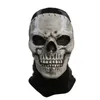 Nowy Unisex Horror duch maska szkieletu duch lateksowy kask do odgrywania ról wydajność impreza bal maskowy rekwizyty Halloween do odgrywania ról L230704