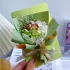 Getrocknete Blumen, Mini-Blumenstrauß, Valentinstagsgeschenk, unsterbliche Blume, Babysbreath-Rose für Freundin, künstliche Heimdekoration