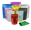 Hersluitbare Mylar BagsFed Ex 10 kleuren Stand Up Smell Proof Bags 2 gekleurde voedselopslag plastic verpakkingstas