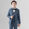 Trajes niño boda Piano actuación fotografía traje conjunto niños grandes chaqueta pantalones pajarita ropa niños traje Formal 2-15tHKD230704