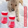 Scarpe Scarpe invernali da pioggia in pelle per cani da compagnia Stivali da neve caldi e morbidi impermeabili Antiscivolo resistenti all'usura per accessori per animali domestici per cani di piccola taglia