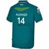 T-shirts pour hommes Cyclisme T-shirts pour hommes Aston Martin Aramco Cognizant F1 2023 Officiel Fernando Alonso Team Polo Sleeve Formula Extreme Sports Lovers Casual T J230704