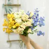 Dried Flowers 54cm Chamomile Artificial Flower Decoration Spun Silk Cheap and Beautiful Fake for Wedding Garden Table Home Decor