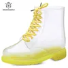 Boots Summer Women Rain Fashion Waterproof Shoes Woman Non slip Transparent Female Candy Colors Outdoor Girl s 230703